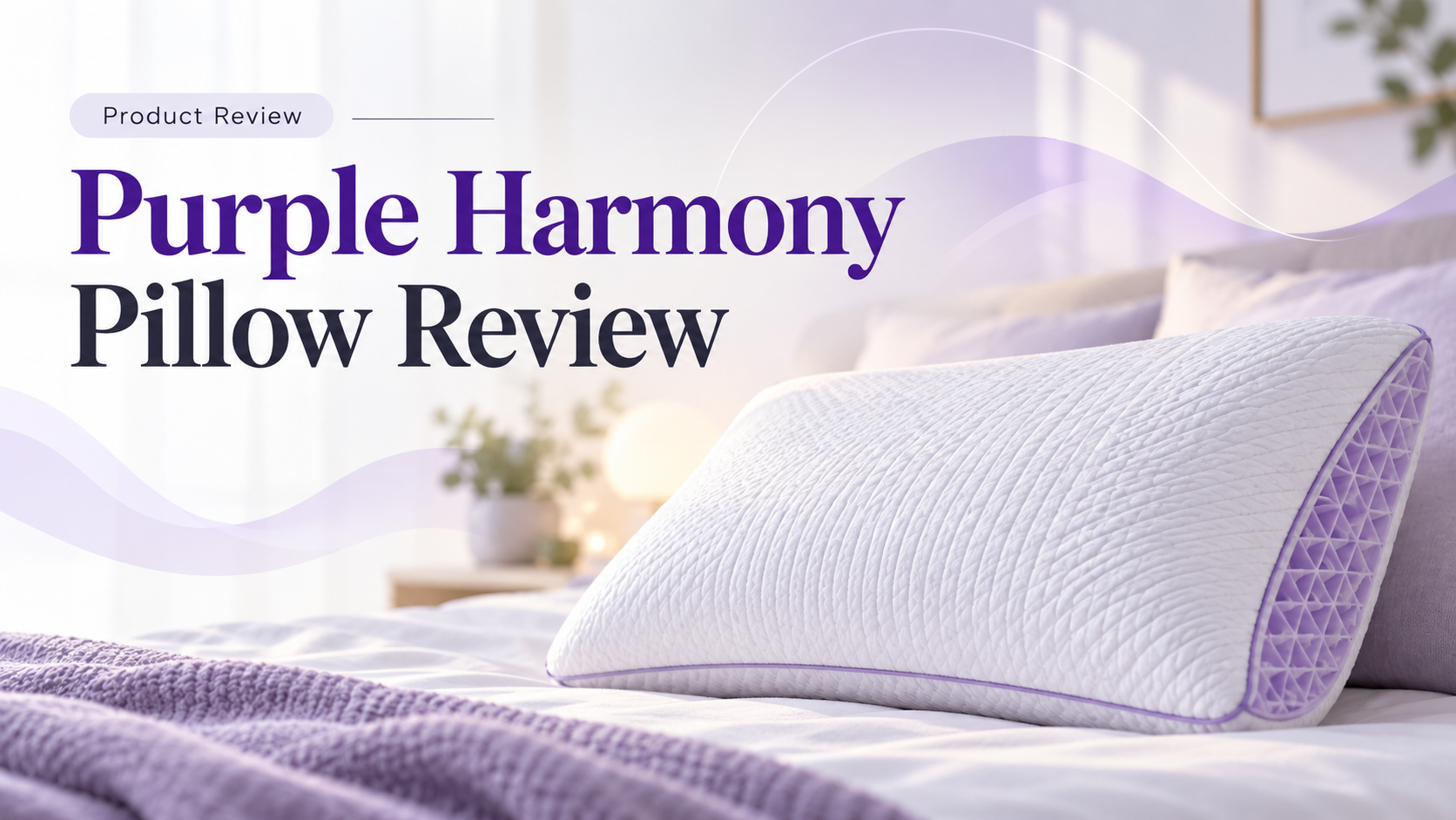 Editorial graphic for Purple Harmony Pillow Review